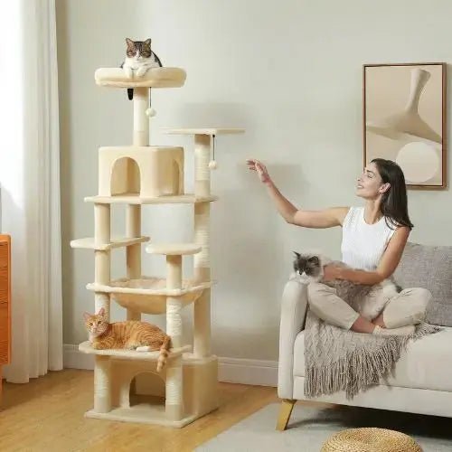 ARBRE A CHAT BEIGE Palais Félin™ - Chatelier Paris