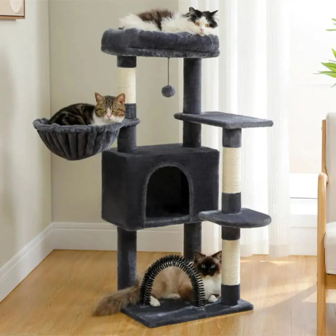 ARBRE A CHAT DESIGN CHARCOAL Havre de Paix Félin™ - Chatelier Paris