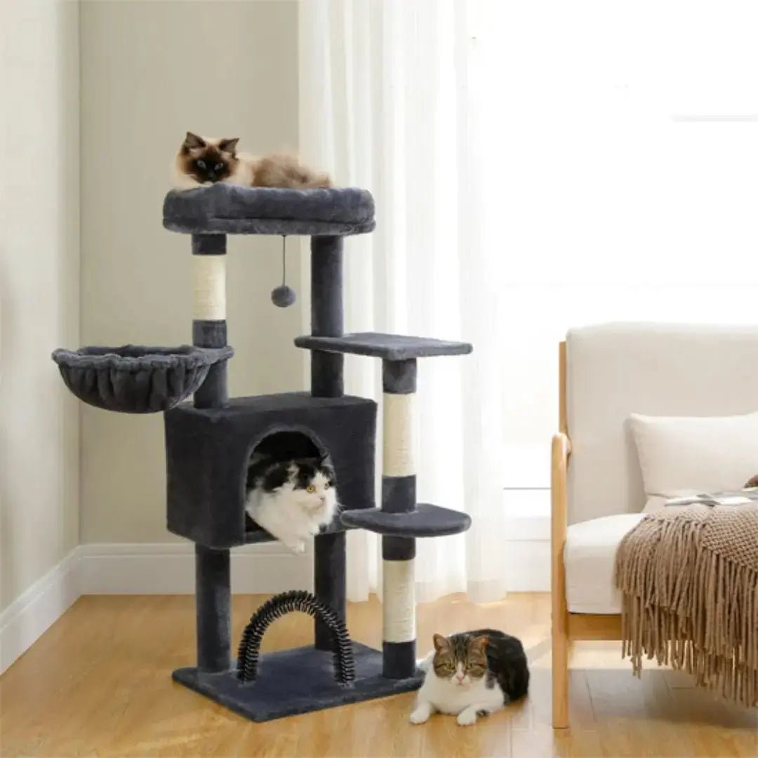 ARBRE A CHAT DESIGN CHARCOAL Havre de Paix Félin™ - Chatelier Paris