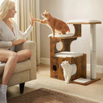 ARBRE À CHAT DESIGN en bois Refuge de Minou™ - Chatelier Paris