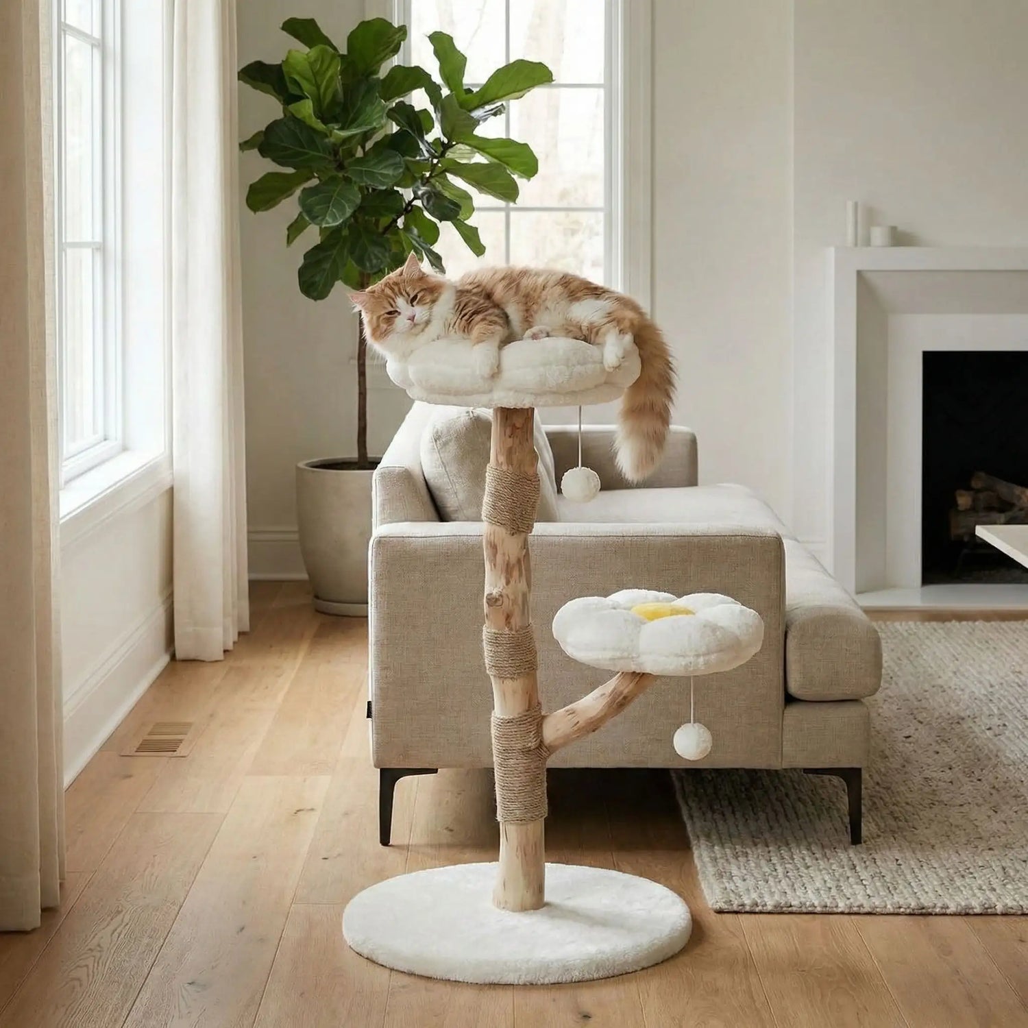 arbre a chat fleur