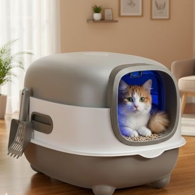 Bac à litière chat