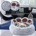 Coussin Chat Gris/Bleu Câlin d'ours™ Gris/Bleu - Chatelier Paris