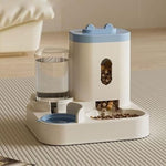 Distributeur croquette chat bleu