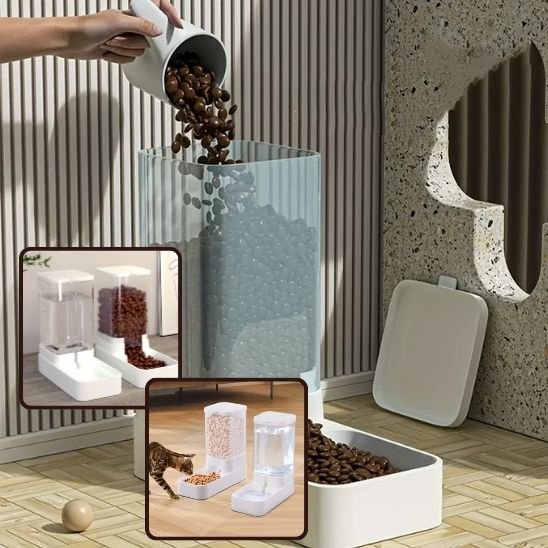 distributeur de croquettes pour chat