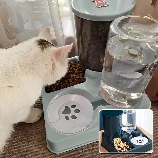distributeur de croquettes pour chat