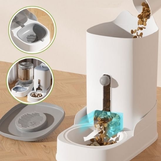 distributeur de croquettes pour chat