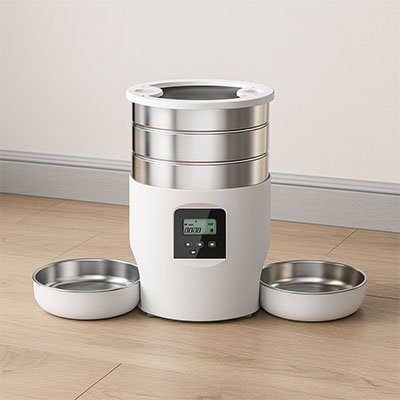 Distributeur de croquettes pour chat