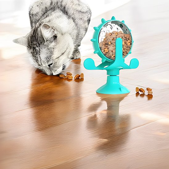 distributeur de croquettes pour chat