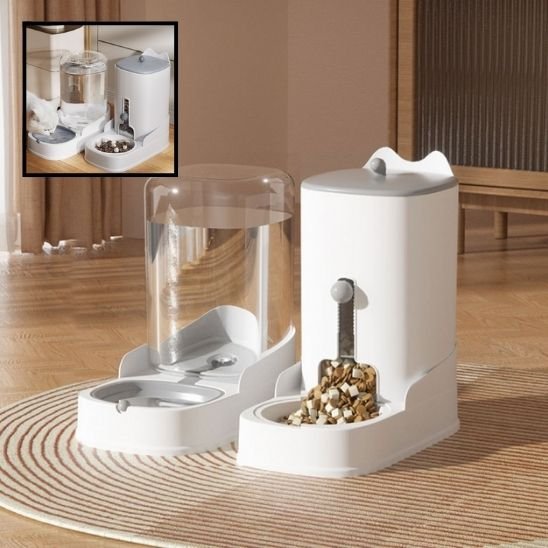 distributeur de croquettes pour chat