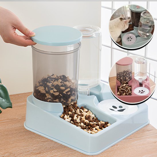 distributeur de croquettes pour chat