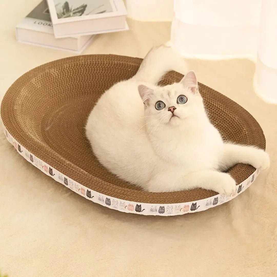 Griffoir en carton pour chat Panier'Griff™ - Chatelier Paris