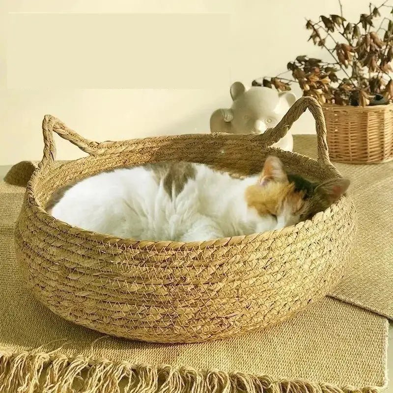 Panier Chat en osier avec coussin Panier - Zen™ - Chatelier Paris