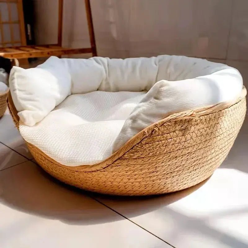 Panier Pour Chat en osier avec coussin Panier - Rêveur™ - Chatelier Paris