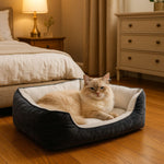 panier chat charcoal velour