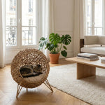 panier en osier pour chat