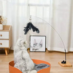 Plume jouet avec tige et ventouse Happy - Cat™ - Chatelier Paris