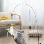 Plume jouet avec tige et ventouse Happy - Cat™ - Chatelier Paris